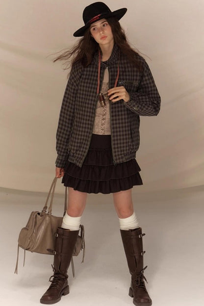 Winter Wool High-Waisted Skirt