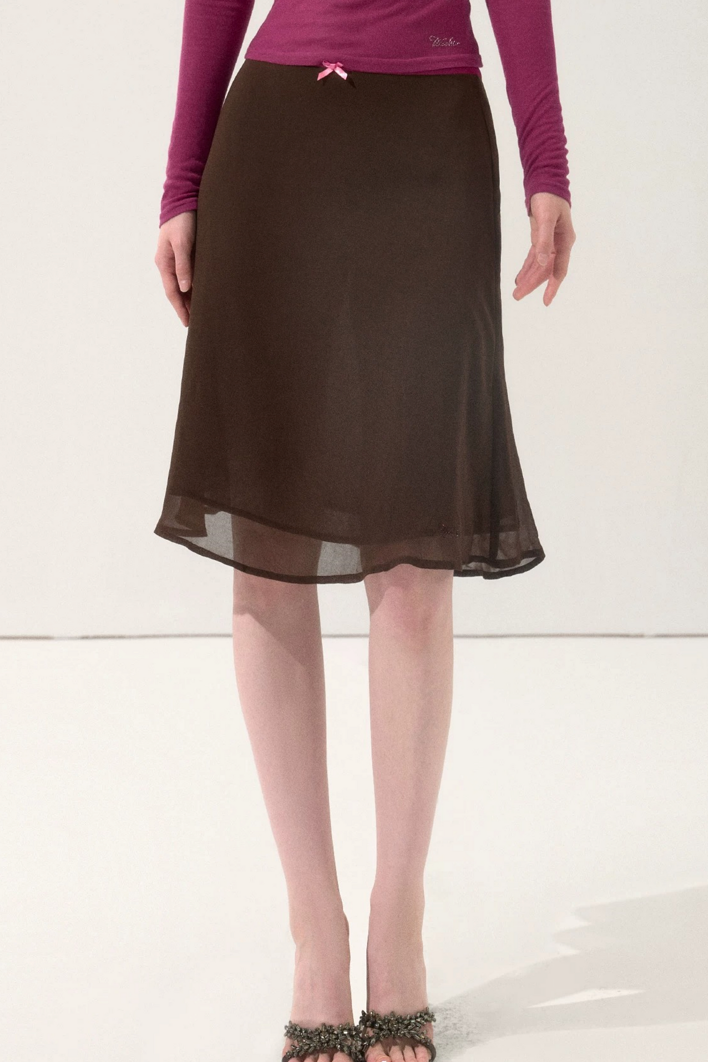 Vintage Drapey Chiffon Skirt