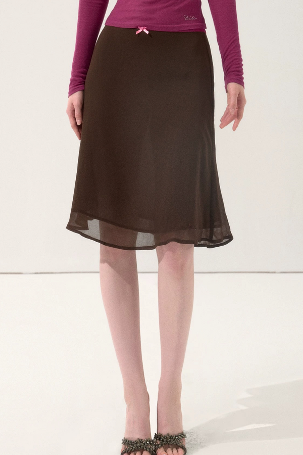 Vintage Drapey Chiffon Skirt