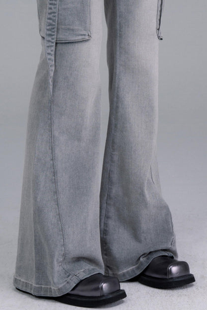 Micro Stretch Flare Denim Pants