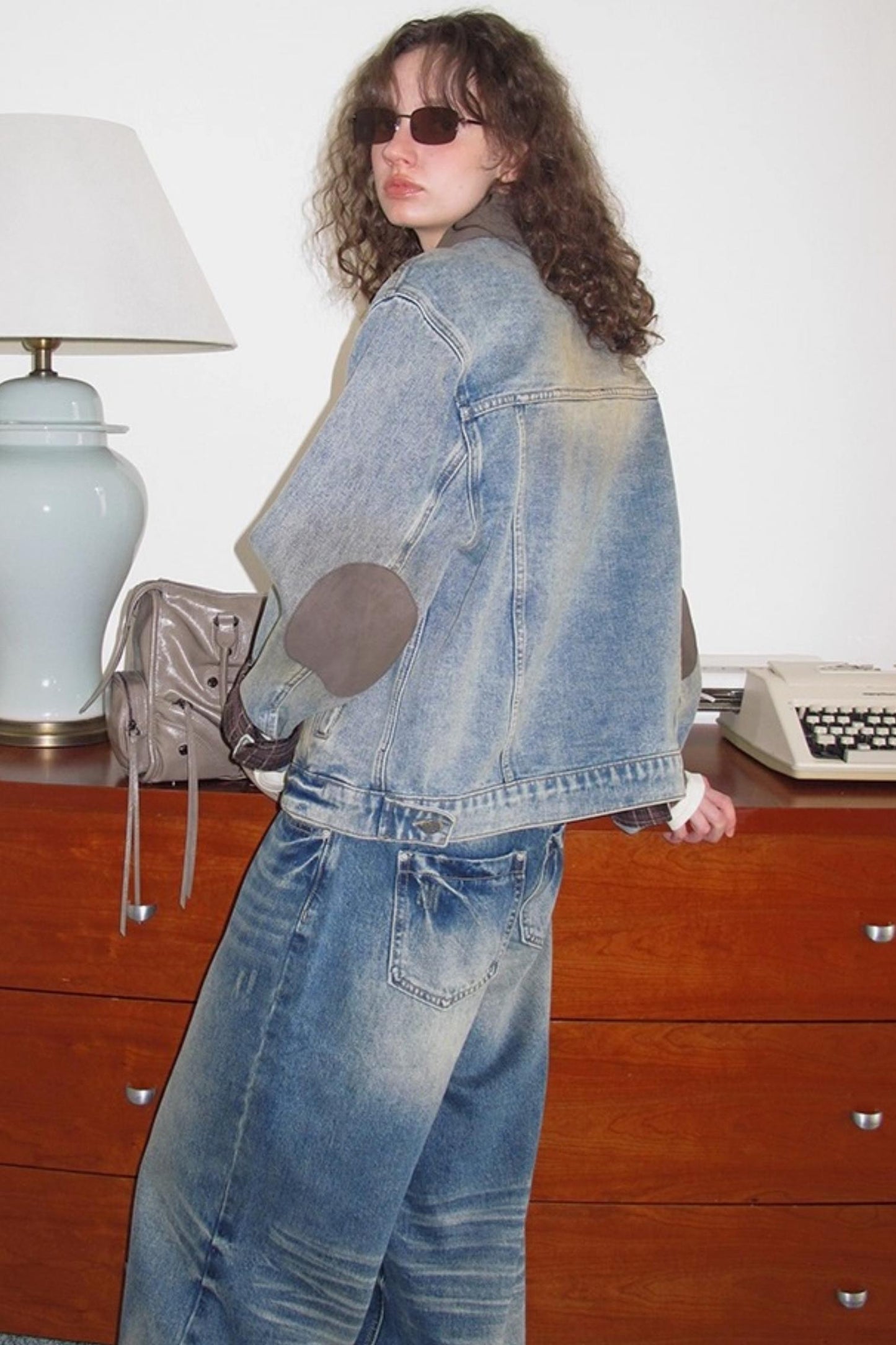 Washed Blue Denim Jeans