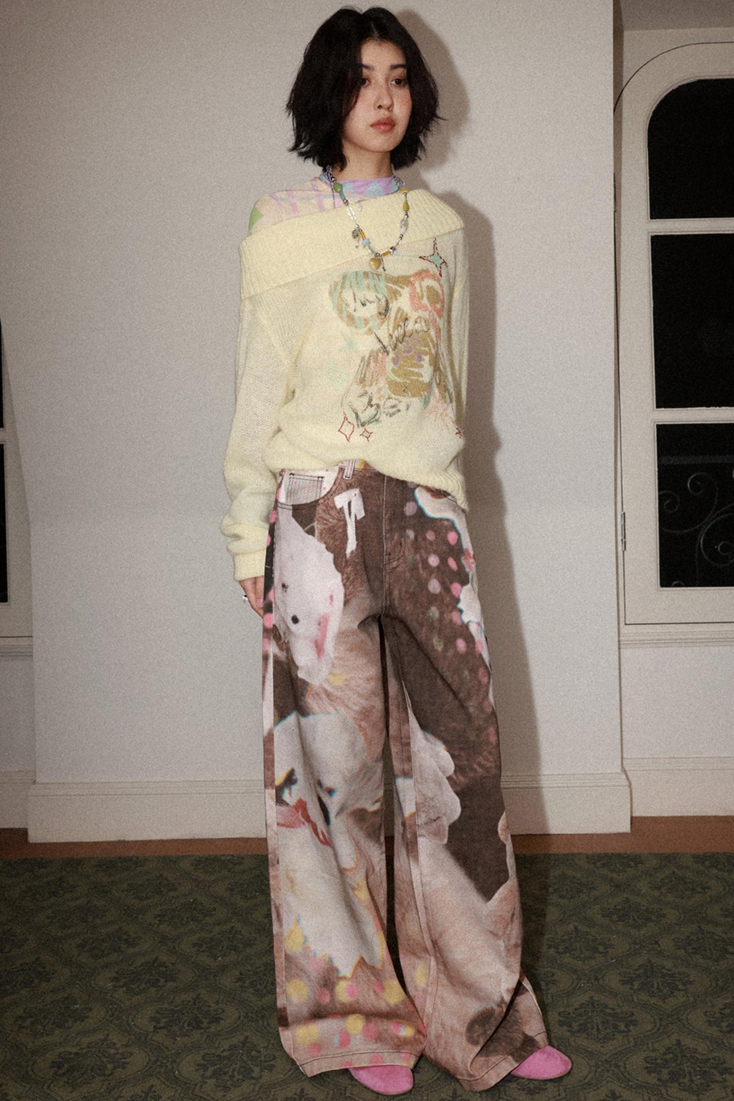 Doll Club Wide-Leg Jeans