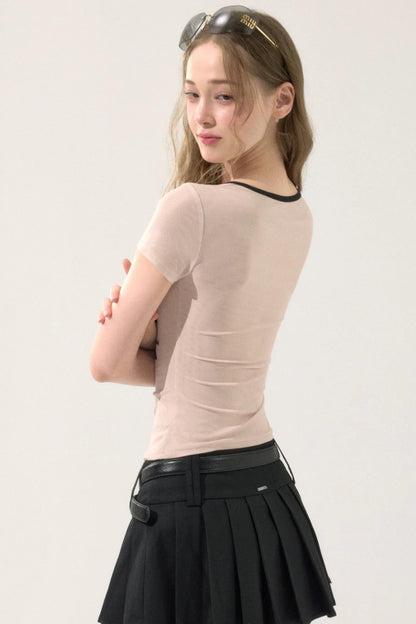 Spicy Print Cutout T-Shirt