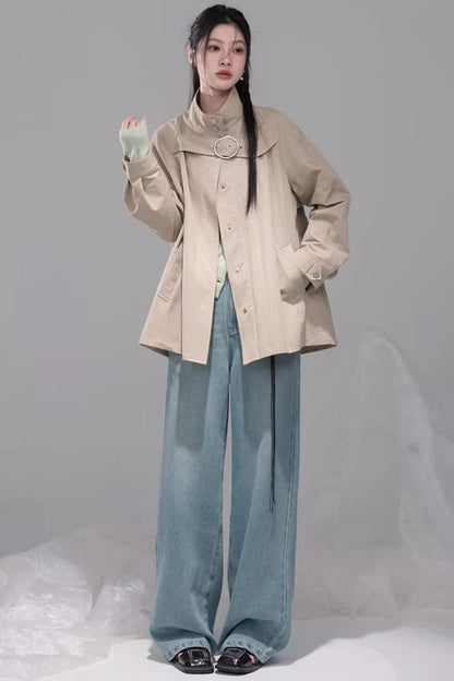 Milk Tea Brown Cape Coat