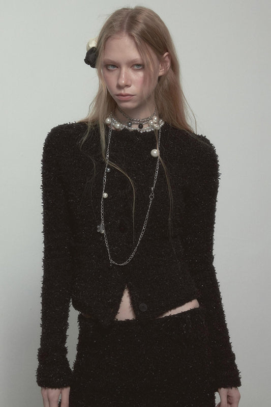 Autumn Knitted Furry Top