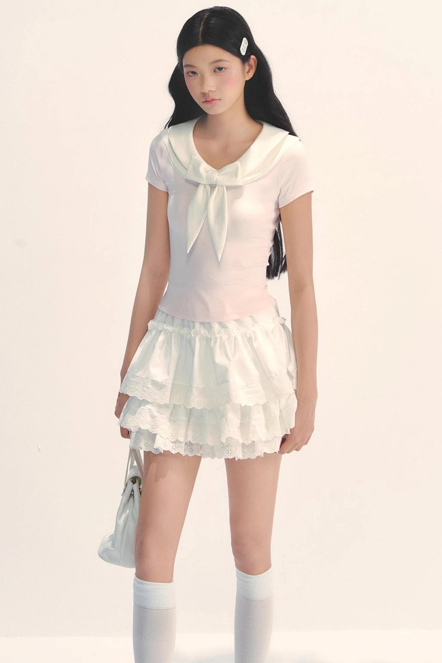 Versatile Bow Neck Tee