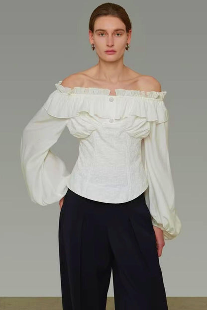Double-Layer Ruffle Top