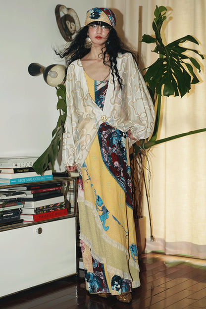 Jacquard Sunshade Cardigan