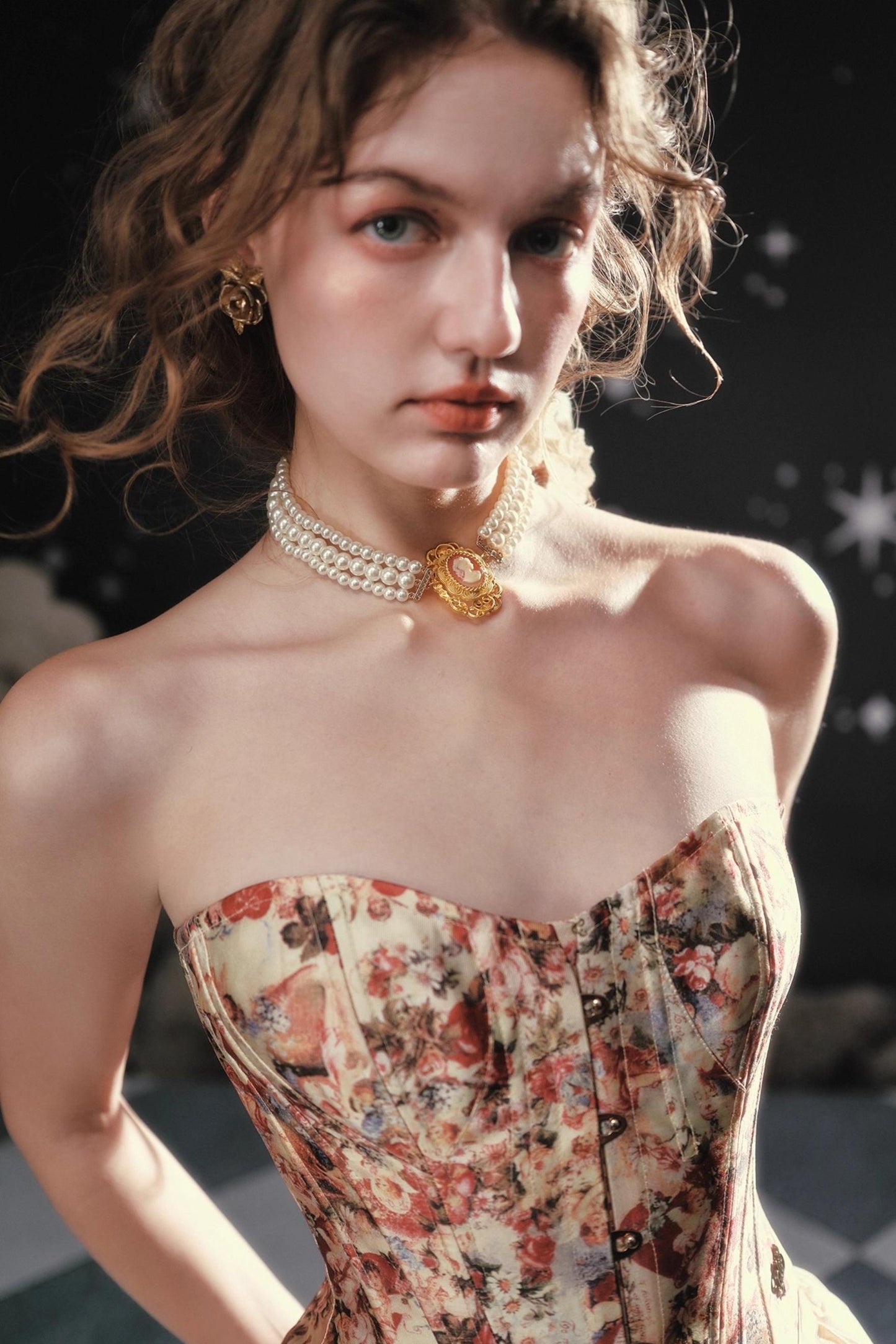 Pinch Waist Corset Skirt Dress Set-Up