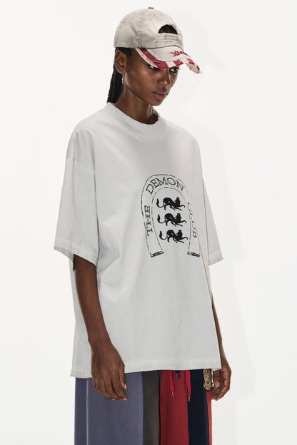 Aged Wash Short Sleeve Top