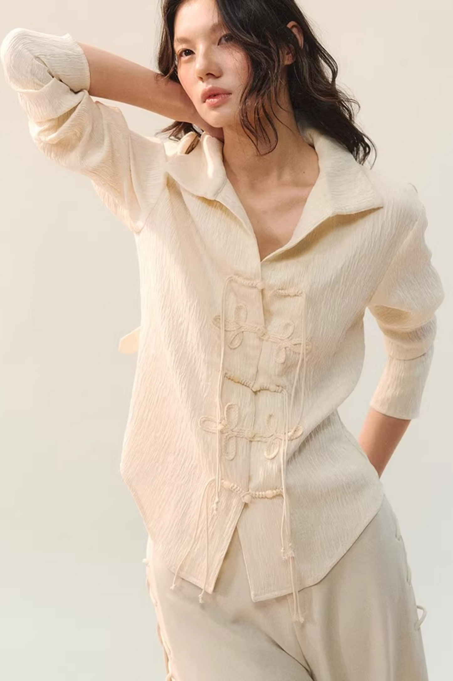 Pleated Shadow Shirt