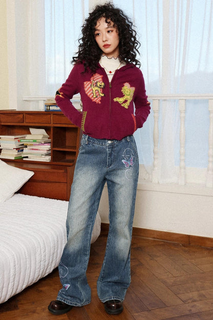 Dream Butterfly Bootcut Jeans