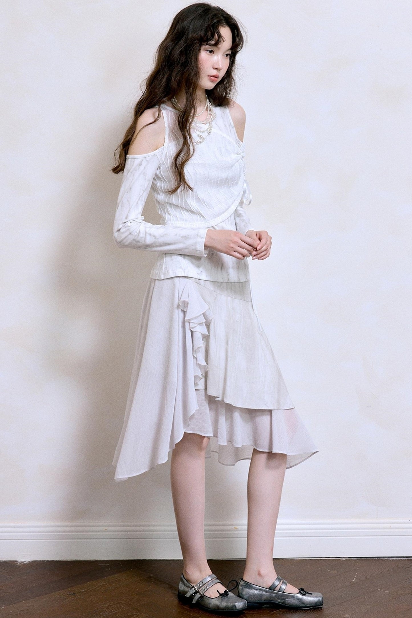 Korean Style Double-Hem Skirt