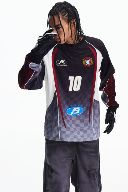 Racing Check Long Sleeve T-Shirt