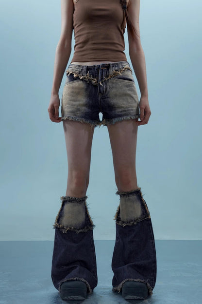 Love Sky Denim Shorts Set-Up