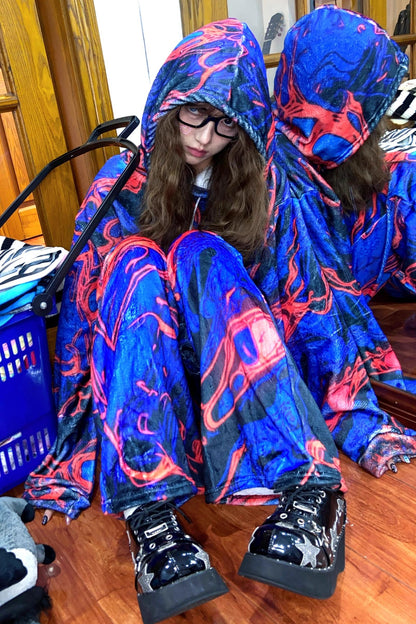 Subculture Blue Fleece Sweatshirt