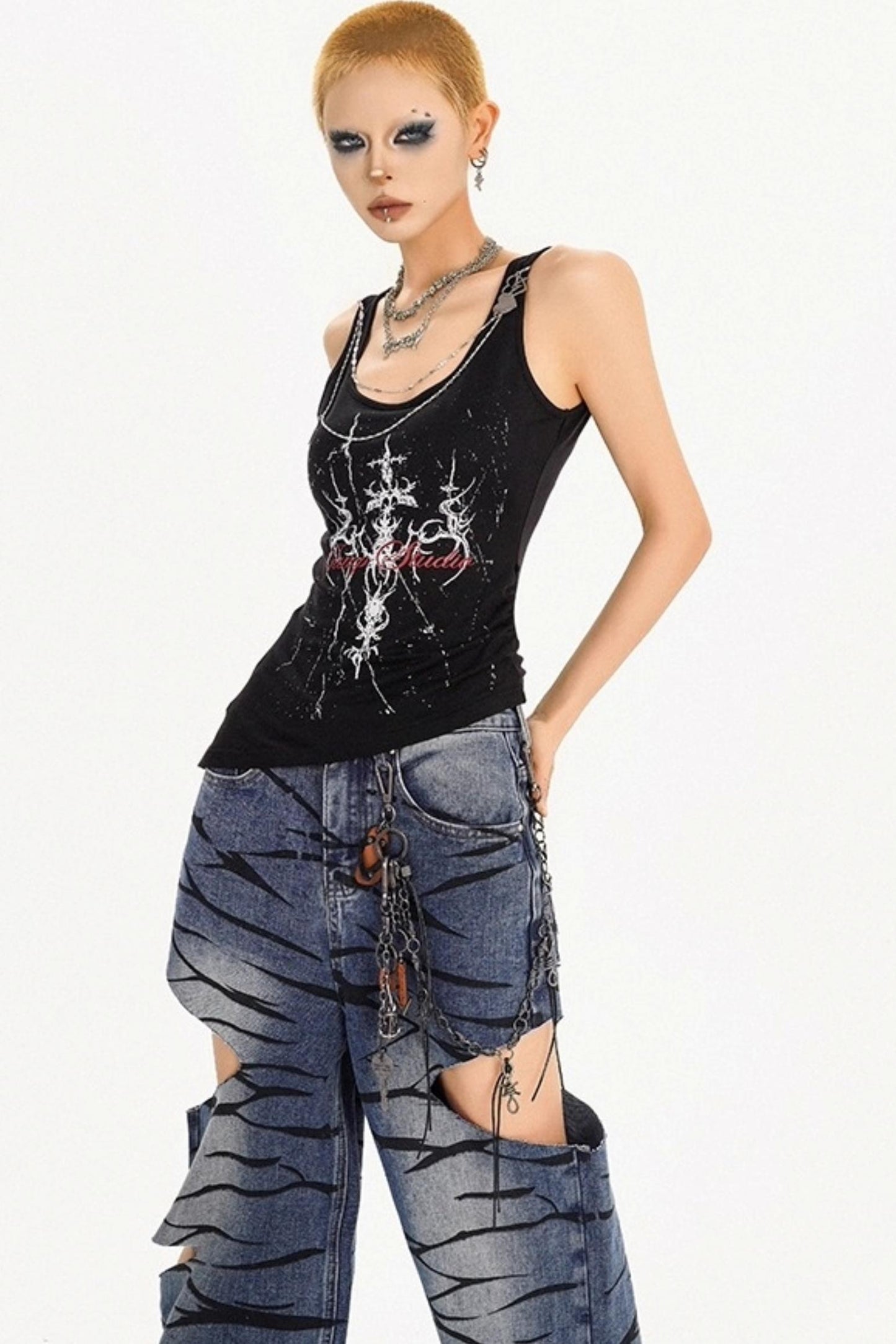 Summer Punk Style Vest