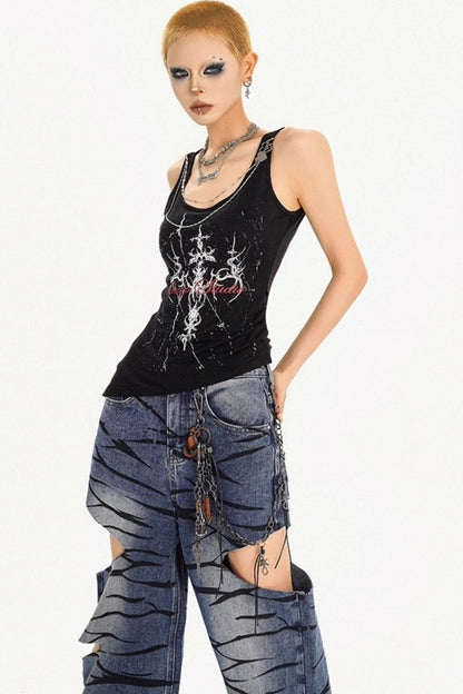 Summer Punk Style Vest