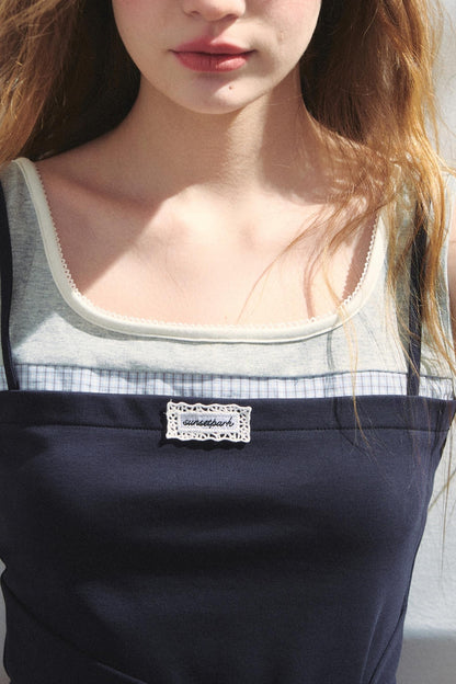 Retro Multicolor Layered Vest