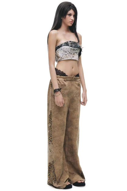 Tie-Dye Distressed Sweatpants
