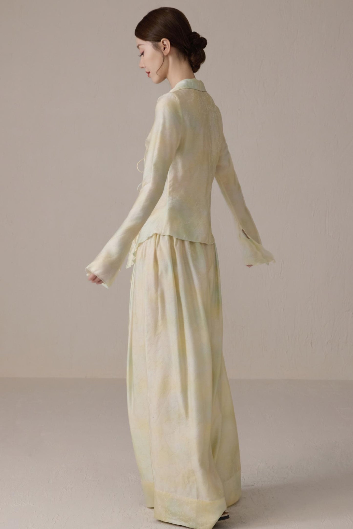 Romantic Silk Tie Cardigan