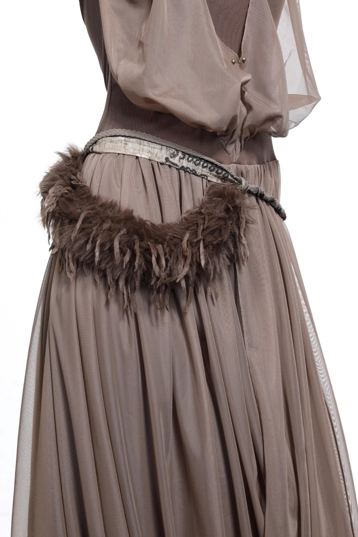 Patchwork Fur Waist Chain