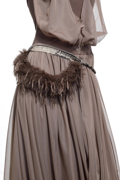 Patchwork Fur Waist Chain