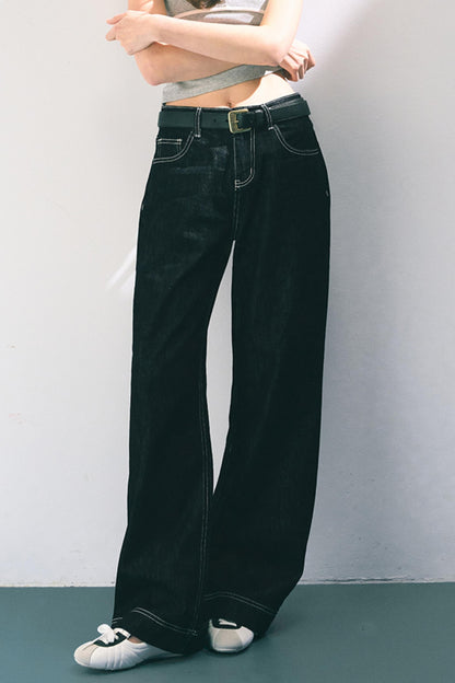 Original Cow Color Wide Leg Jeans