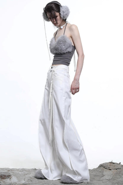 Fur Knit Halterneck Camisole