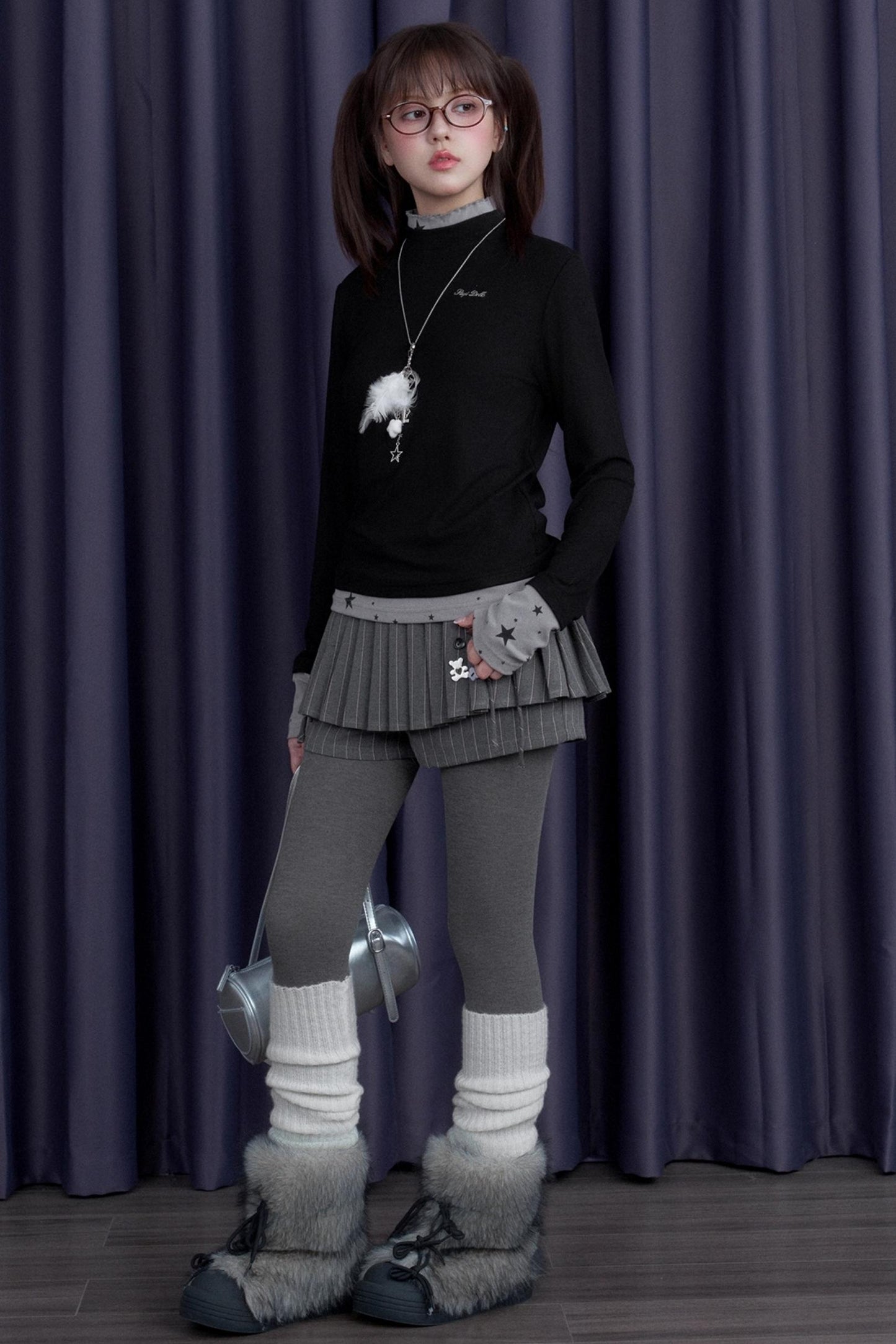 Fighting Spirit High-Neck Base T-Shirt