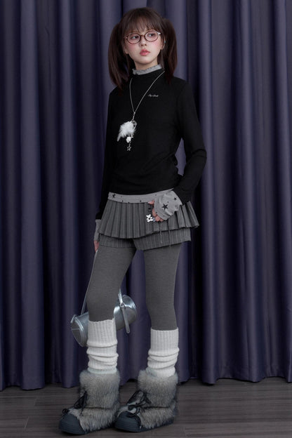 Fighting Spirit High-Neck Base T-Shirt