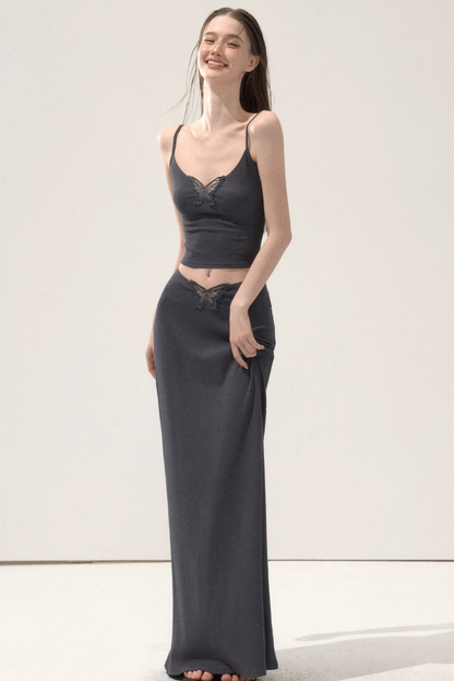 Butterfly Embroidery Summer Skirt