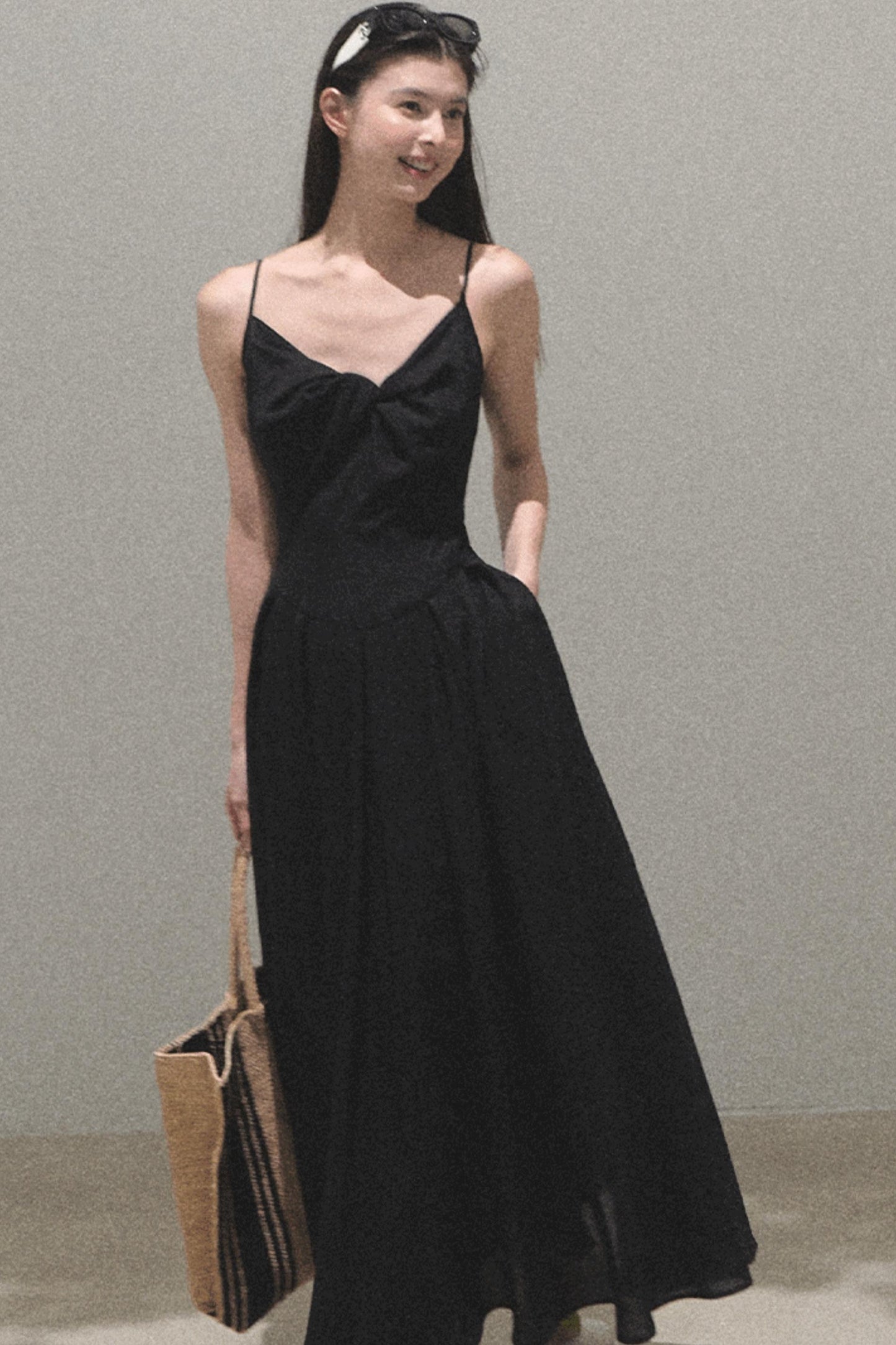 Vintage Ice Linen Camisole Dress