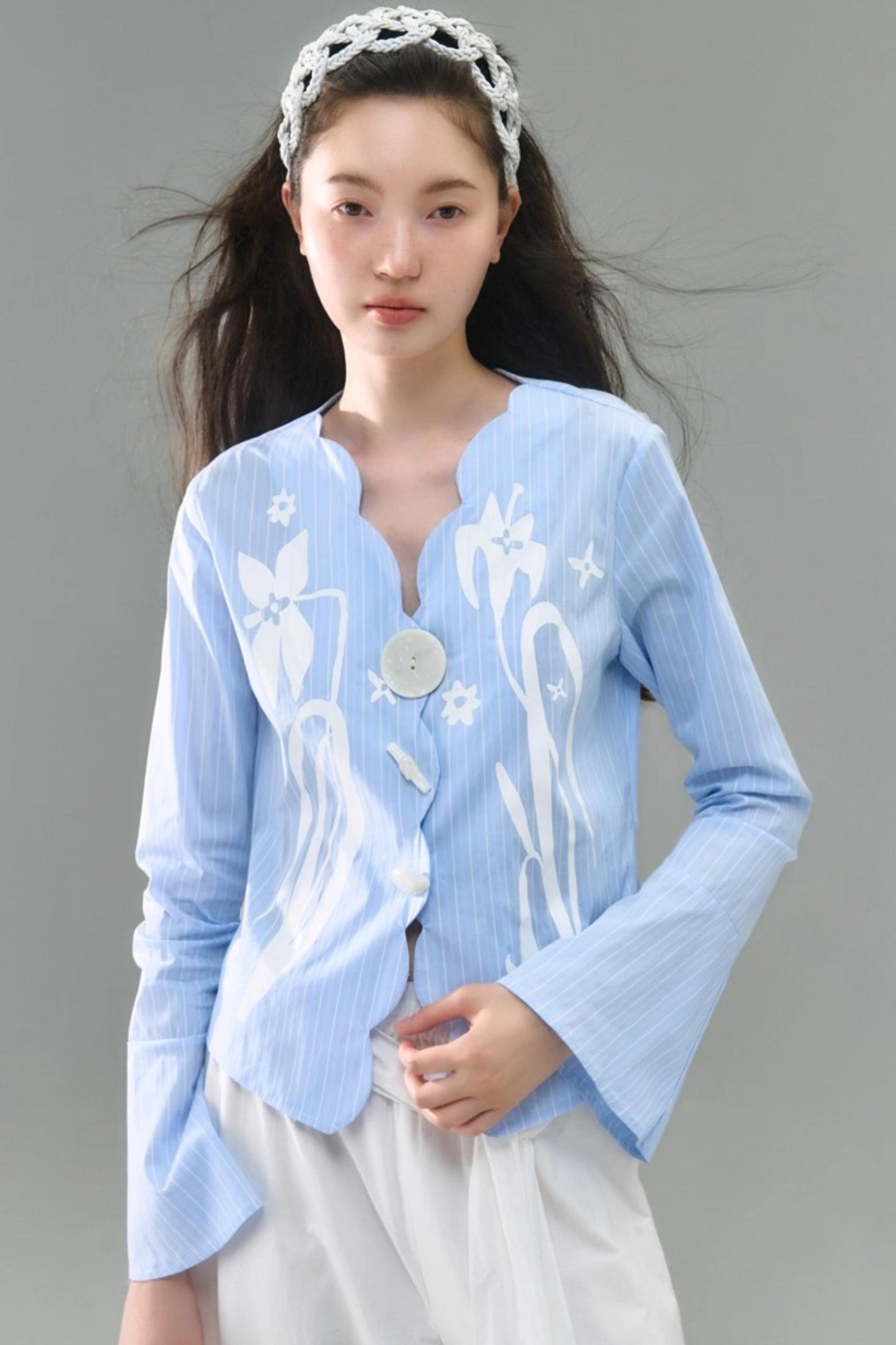 Vintage Lily Flared Sleeve Shirt