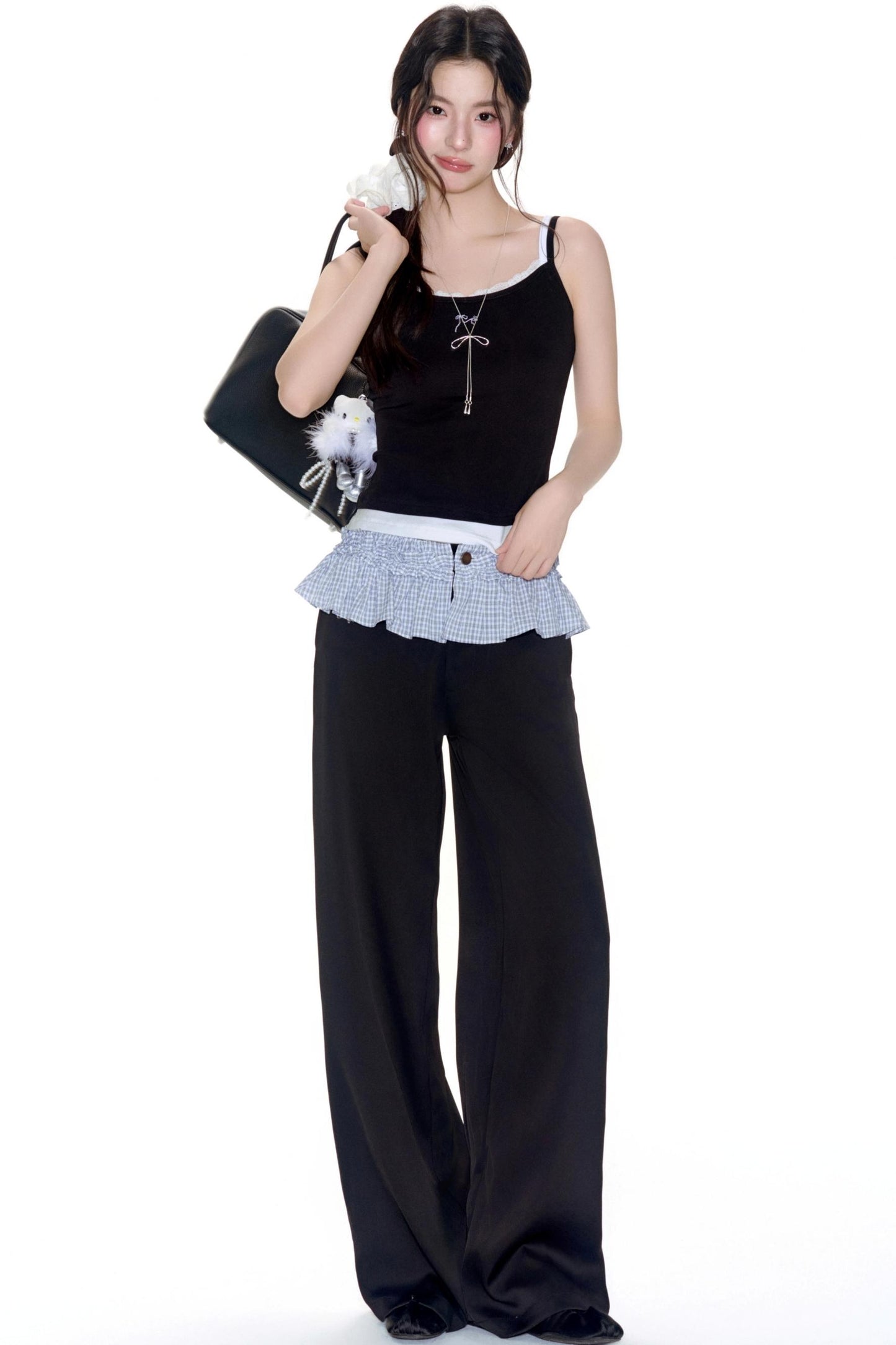 Color Wide-Leg Pants