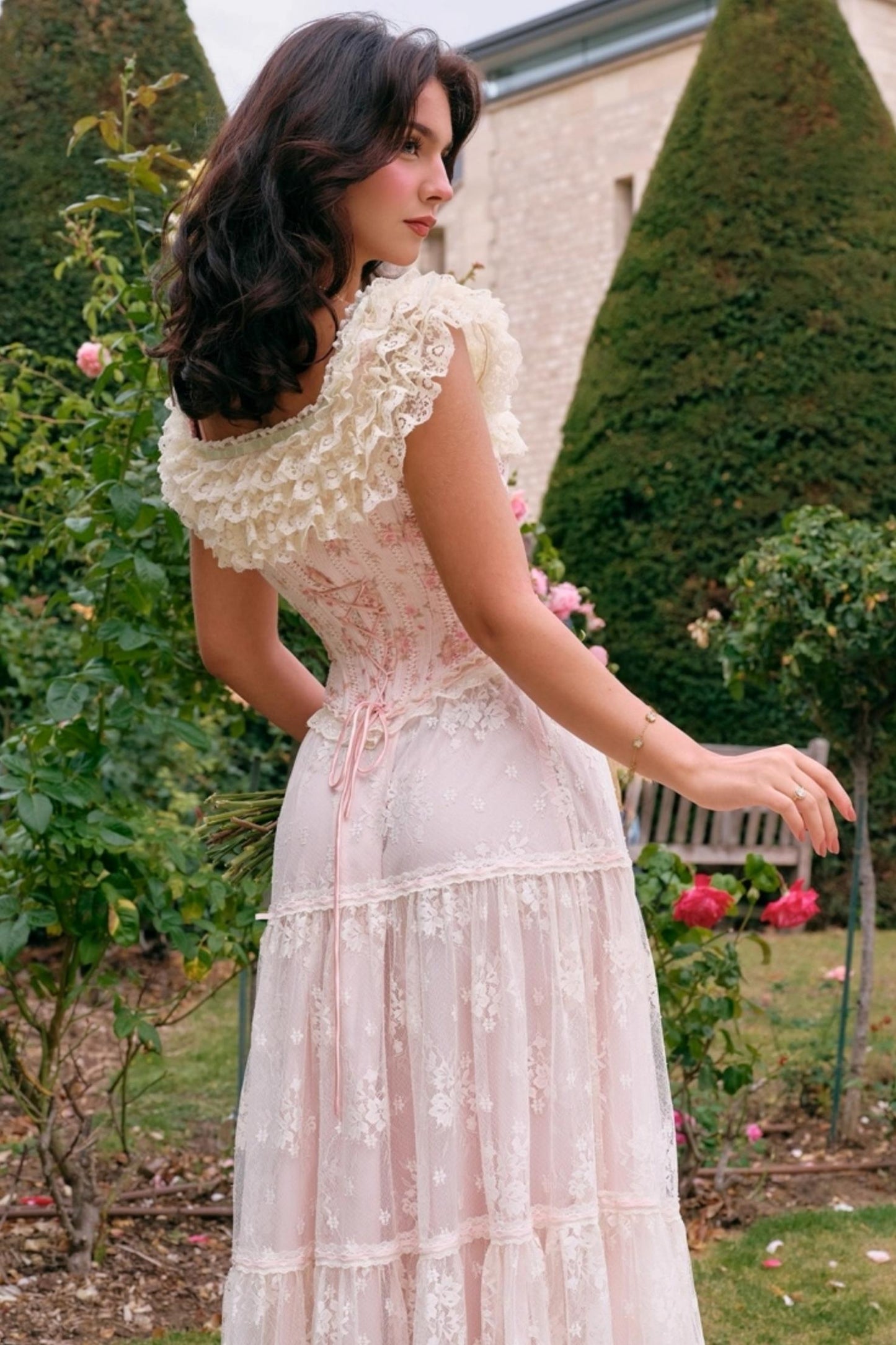 French Floral Corset