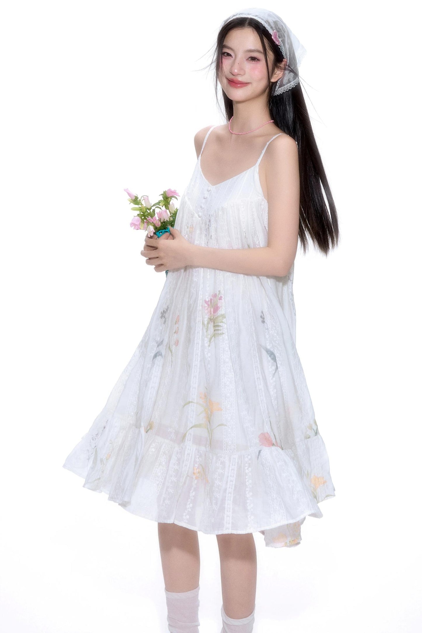 Bohemian Lace Halter Dress