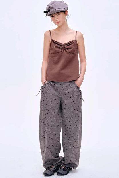 Versatile Dark Coffee-Colored Camisole
