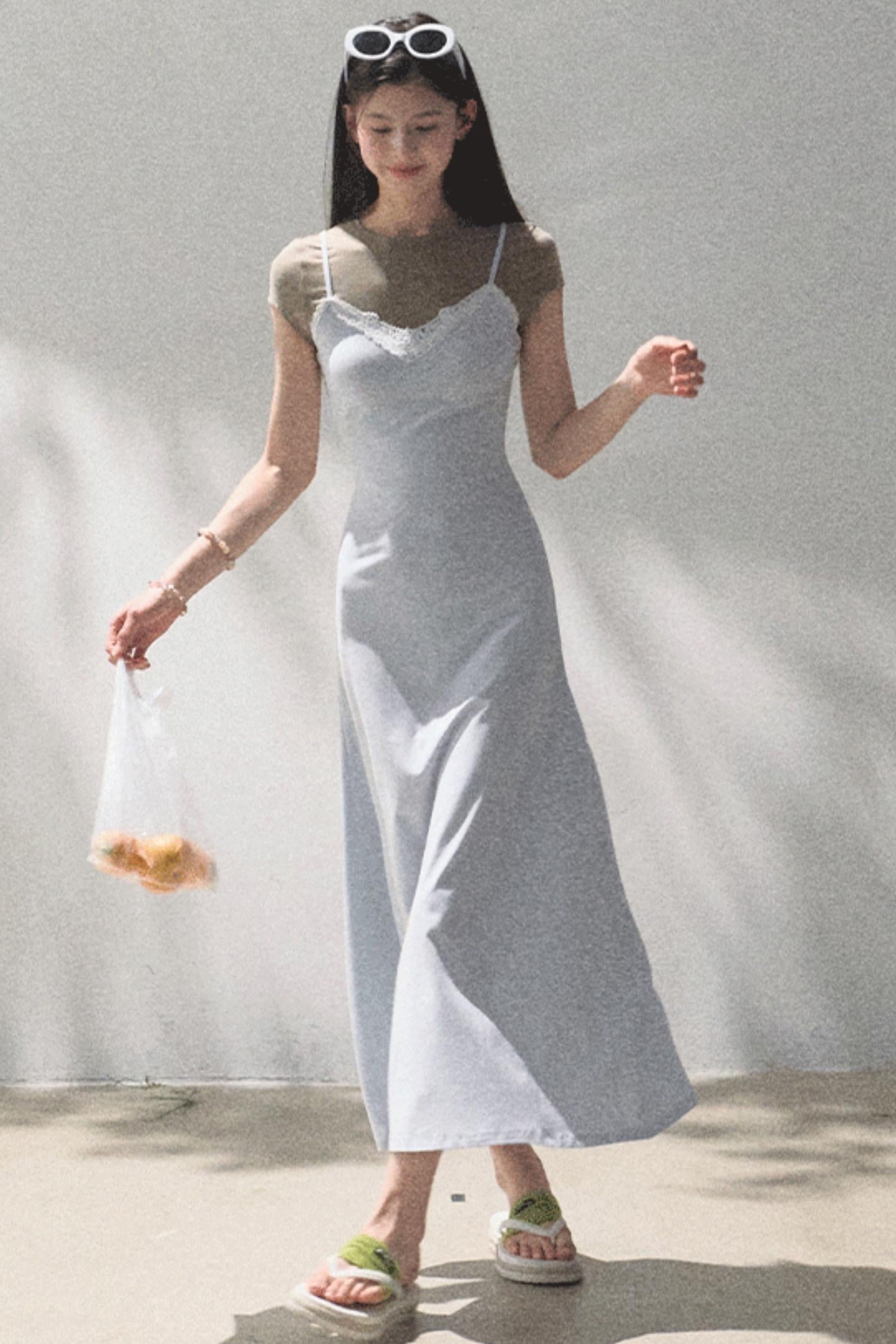 Chic Waist-Cinching Camisole Dress