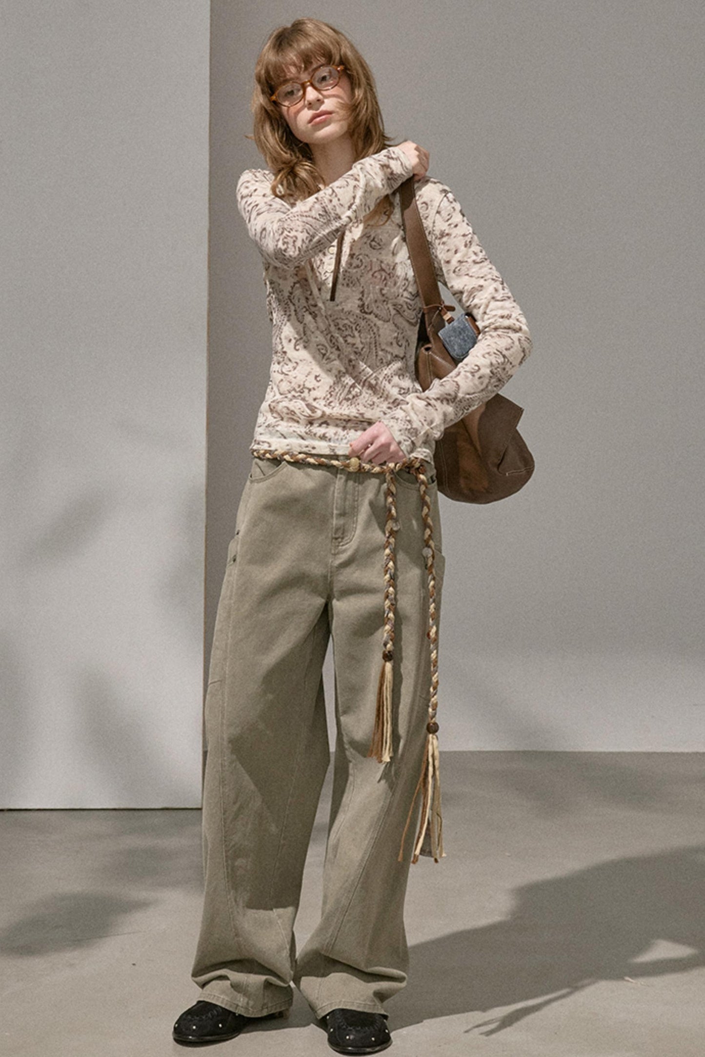 Luxury Riveted Casual Pants