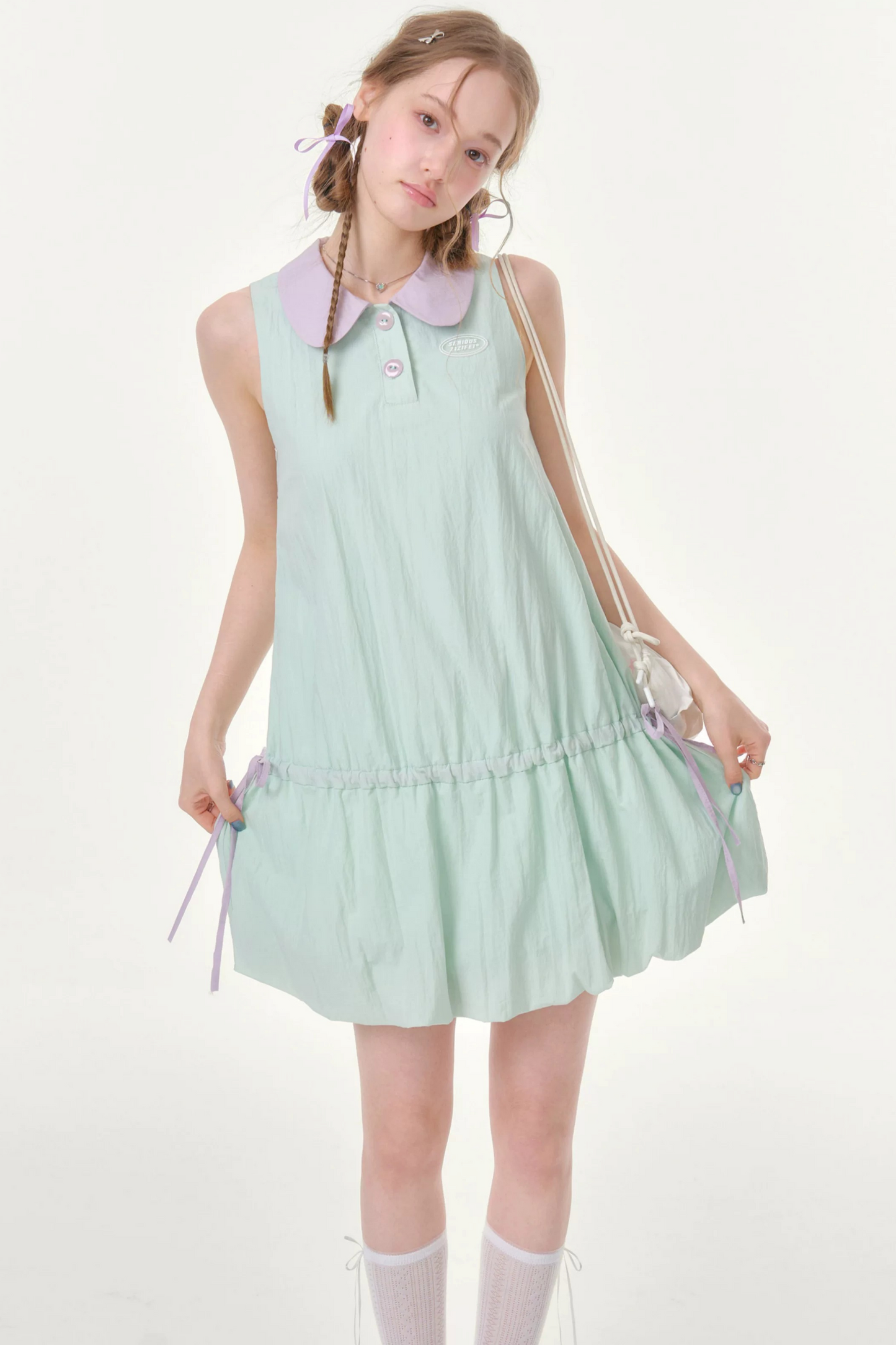 Mint Green Doll Collar Dress