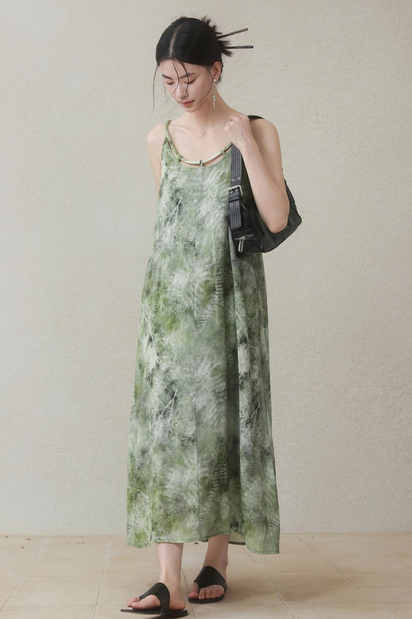 Summer Halter Dress With Beads