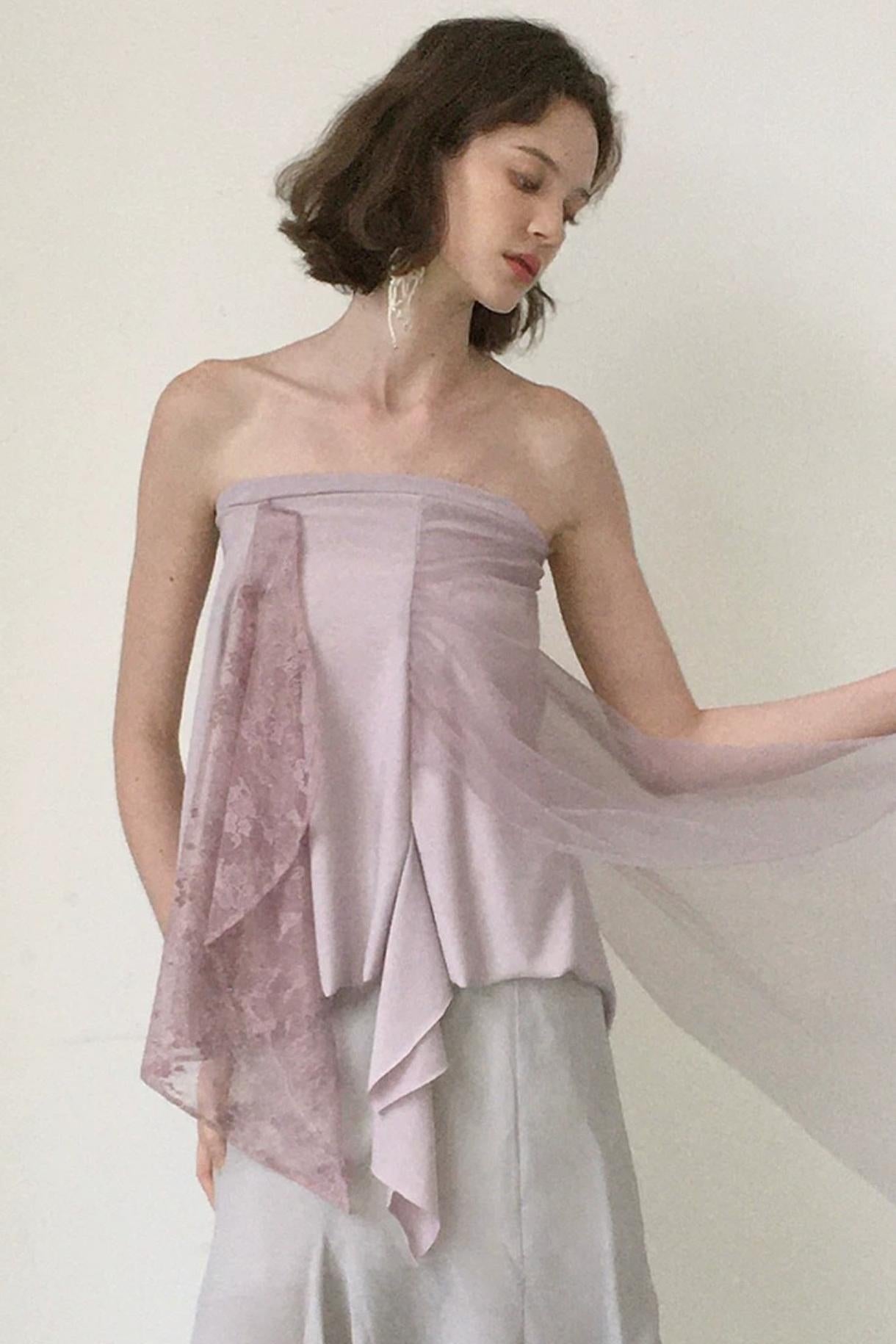 Misty Purple Lace Skirt