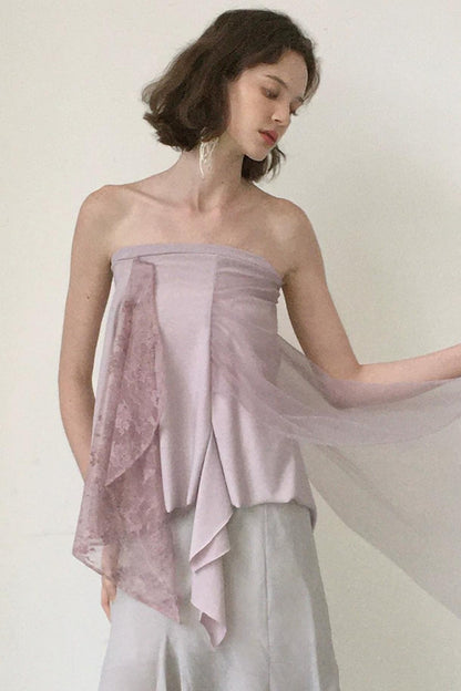 Misty Purple Lace Skirt