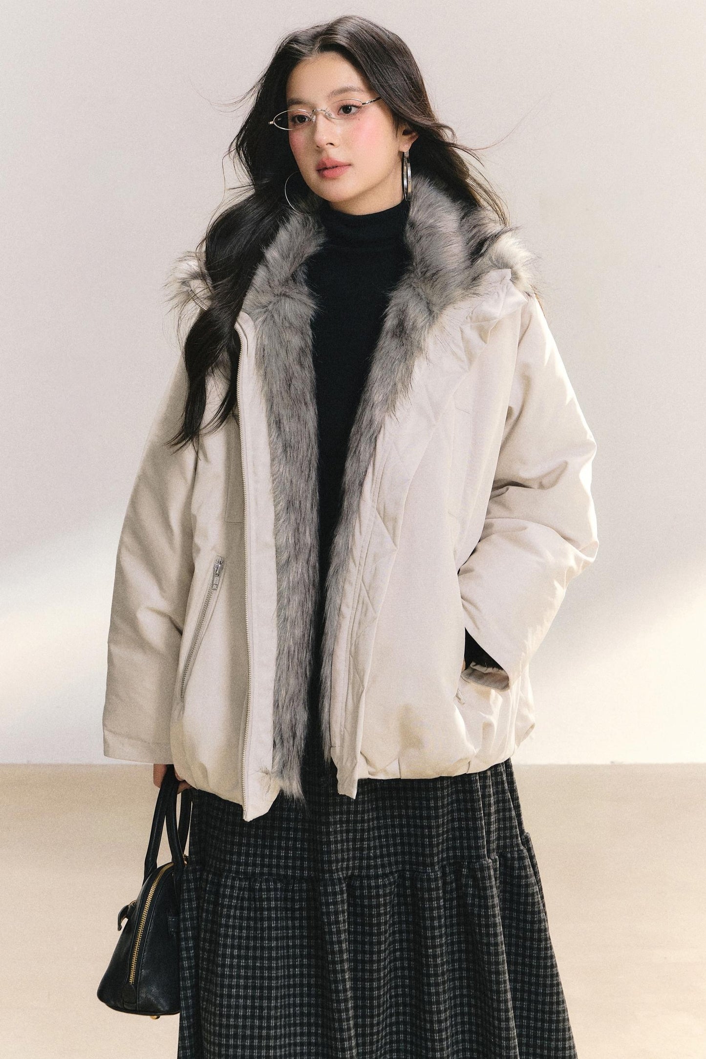 Furry Lined Cotton Jacket