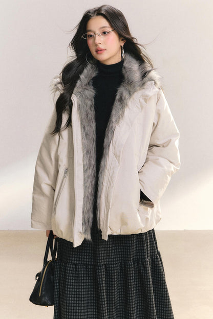 Furry Lined Cotton Jacket