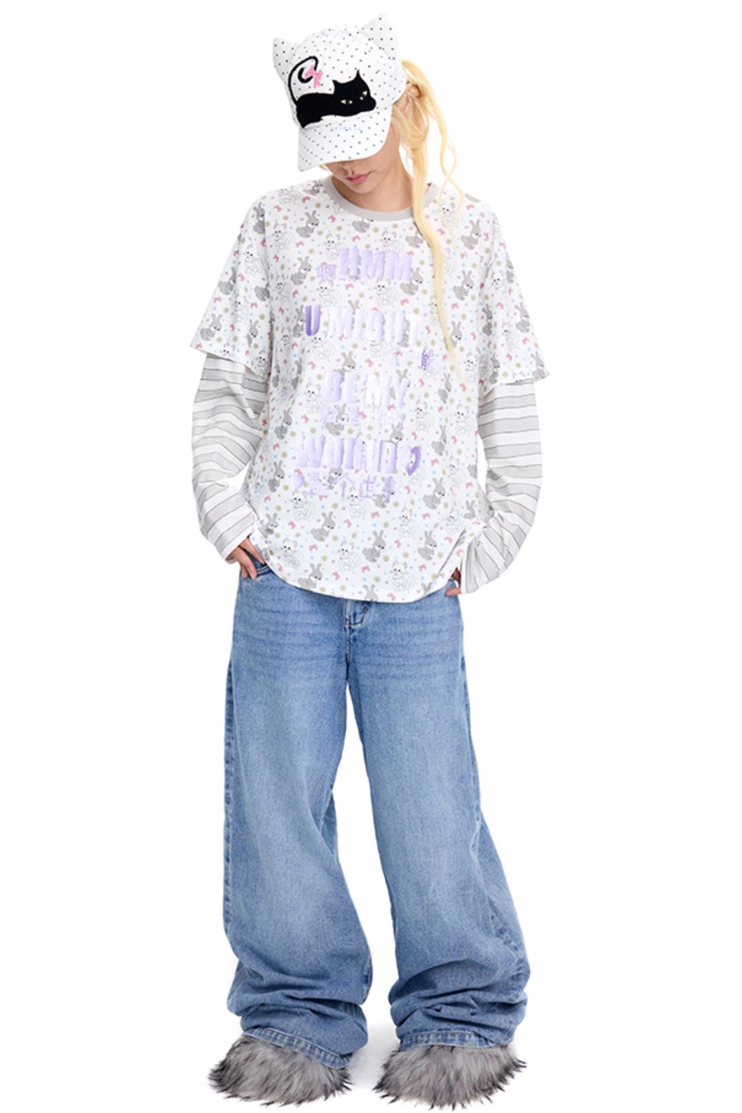 Cat Style Peaked Cap