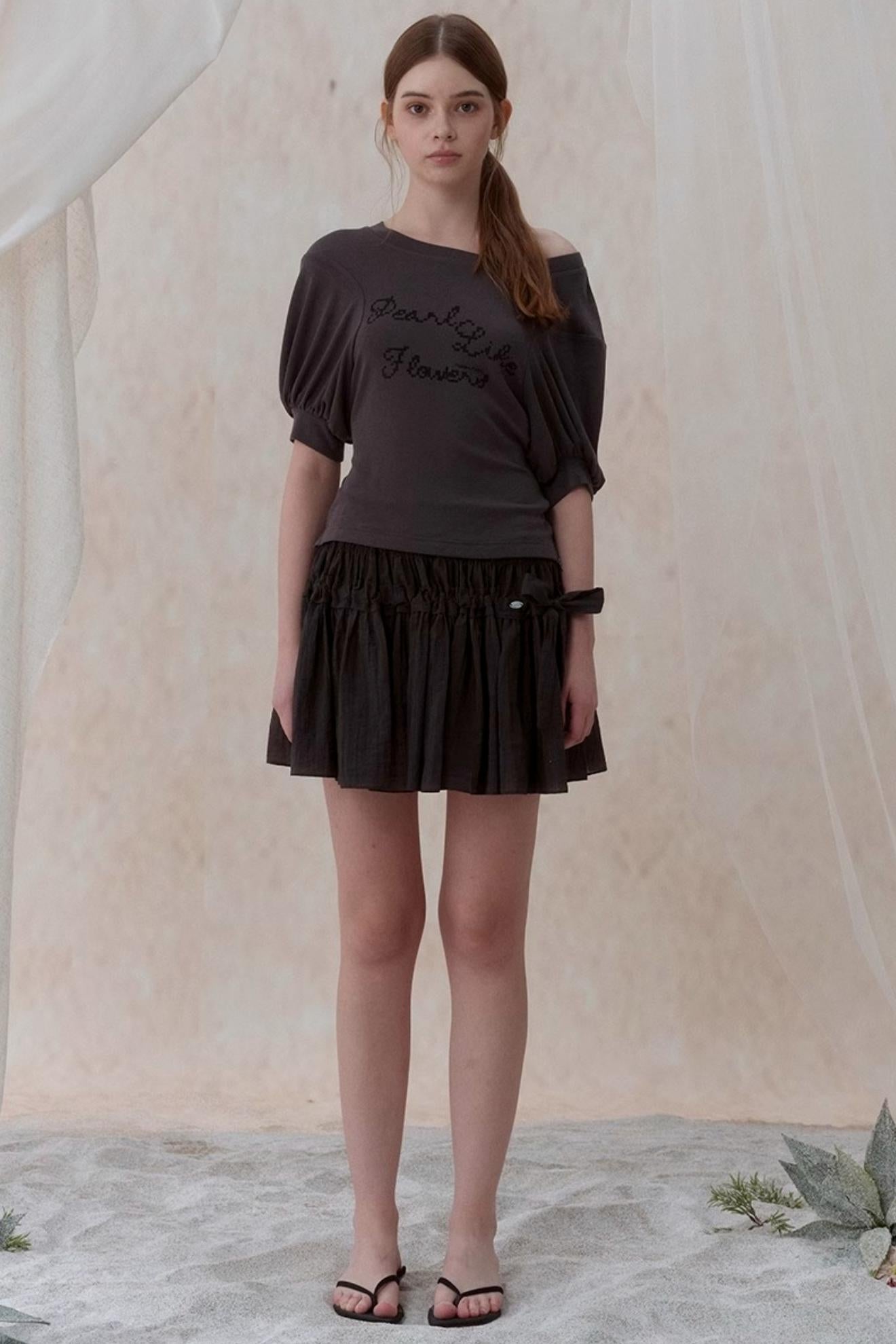 Sweet Bow A-line Mini Skirt