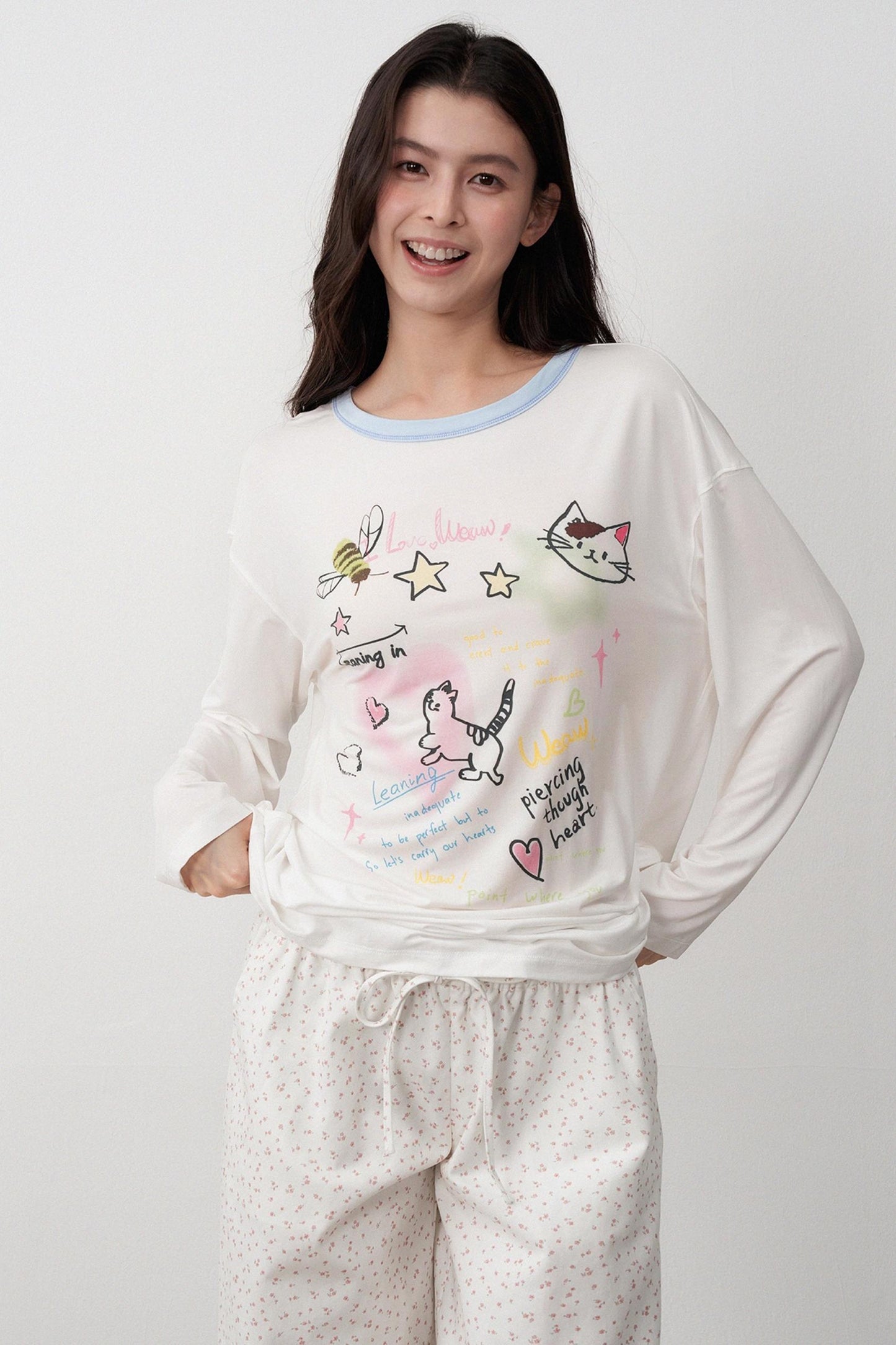 Childlike Floral Two Piece Outfit Set-Up