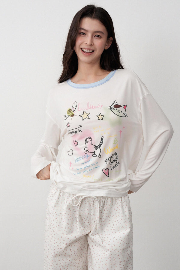 Childlike Floral Two Piece Outfit Set-Up